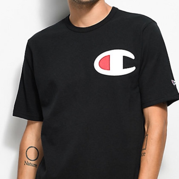 ✨2 for 15$✨Champion black t-shirt - Picture 2 of 5